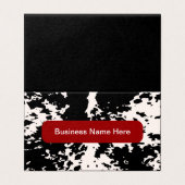 Trendy Country Koe Pattern Visitekaartjes Kaart (Buitenkant ongevouwen)