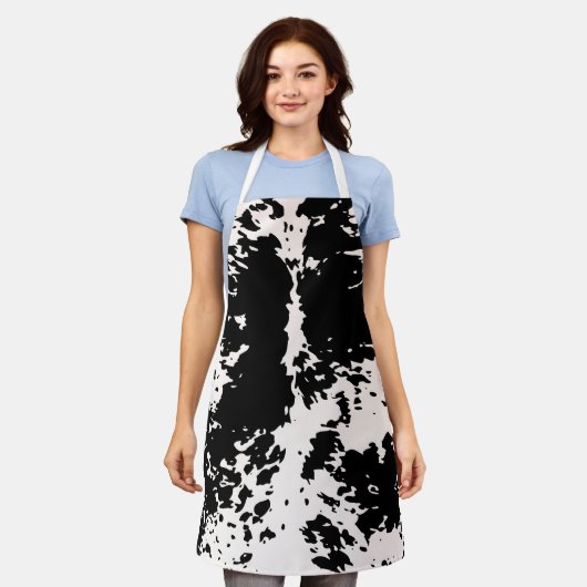 Trendy Country Westerne Koe Pattern Schort (Gedragen)