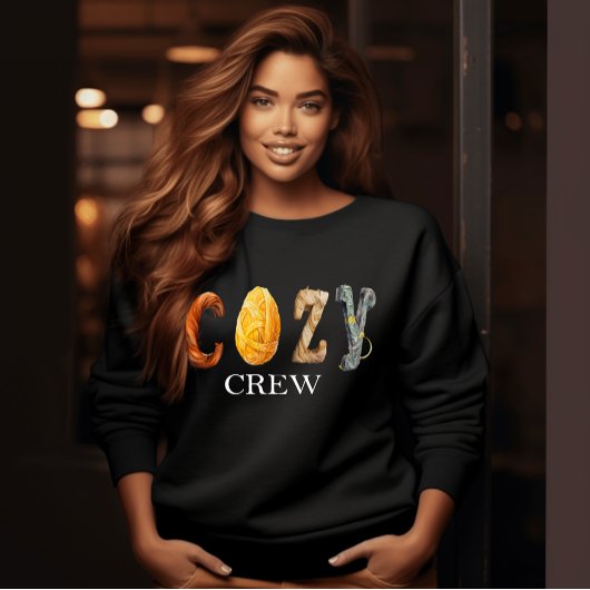 Trendy "COZY CREW" Seizoensgebonden Herfst-Winter Trui