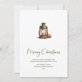 Trendy Cozy Script Font Christmas Greeting Card Feestdagenkaart (Voorkant)