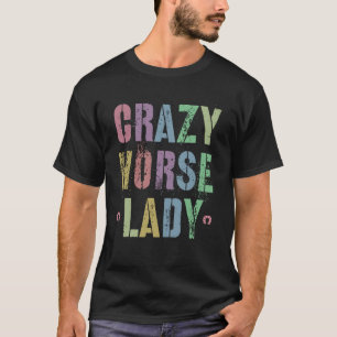 Trendy Crazy Horse Dames Country Crew Paardrijden T-shirt