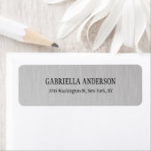 Trendy Creatief Eenvoudig Modern Zilver Grijs Etiket (Insitu)