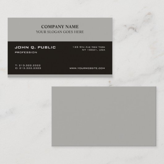 Trendy Creatief Modern Professioneel Ontwerp Schoo Visitekaartje (Voorkant / Achterkant)