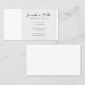 Trendy Creatief Modern Slank Gewoon Professioneel Visitekaartje (Voorkant / Achterkant)