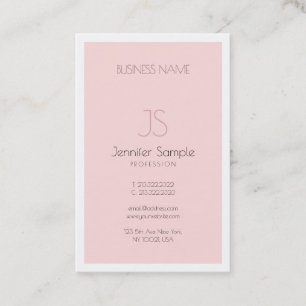 Trendy Creatief Monogram Design Strak Gewone Luxe Visitekaartje
