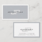 Trendy Creatieve Monogrammed Duidelijke Profession Visitekaartje (Voorkant / Achterkant)