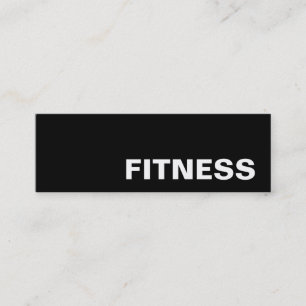 Trendy Creative Black Fitness Sport Visitekaartje