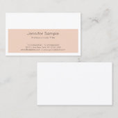 Trendy Creative Design Modern Slank Plain Luxe Visitekaartje (Voorkant / Achterkant)
