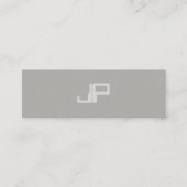 Trendy Creative Design Monogram Minimalist Plain Mini Visitekaartje (Voorkant)