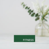 Trendy Creative Green Fitness Sport Visitekaartje (Staand voorkant)