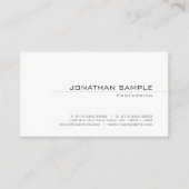 Trendy Creative Minimalist Plain Modern Design Visitekaartje (Voorkant)