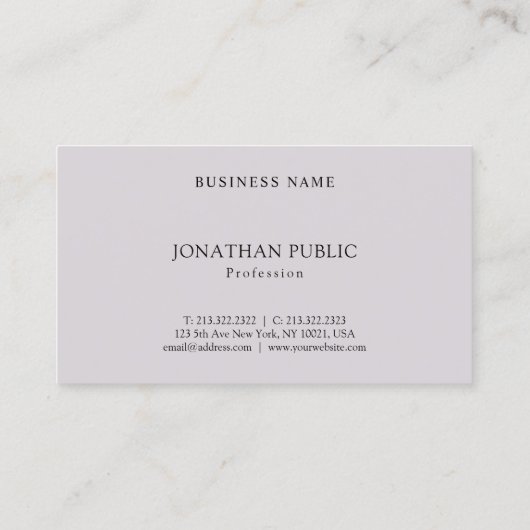 Trendy Creative Minimalistical Moderne Sjabloon To Visitekaartje (Achterkant)