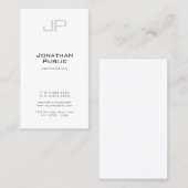 Trendy Creative Monogram Professional Clean Plain Visitekaartje (Voorkant / Achterkant)