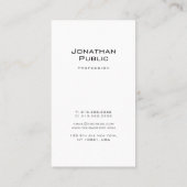 Trendy Creative Monogram Slank Luxe Design Visitekaartje (Achterkant)