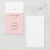 Trendy Creative Monogram Stijlvol grafisch ontwerp Visitekaartje (Voorkant / Achterkant)