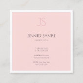 Trendy Creative Monogrammed Sleek Grafisch Ontwerp Vierkante Visitekaartje (Voorkant)