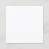 Trendy Creative Monogrammed Sleek Grafisch Ontwerp Vierkante Visitekaartje (Achterkant)
