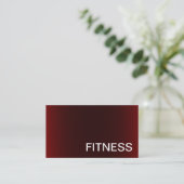 Trendy Creative Red Fitness Sport Visitekaartje (Staand voorkant)
