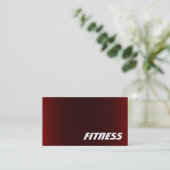Trendy Creative Red Fitness Sport Visitekaartje (Staand voorkant)
