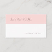 Trendy Creative Simple Blush Pink Plain Visitekaartje (Voorkant)