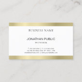 Trendy Creative Simple Plain Gold Kijk Luxe Visitekaartje (Achterkant)