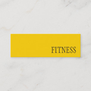 Trendy Creative Yellow Fitness Sport Visitekaartje