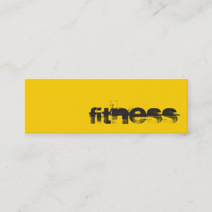 Trendy Creative Yellow Fitness Sport Visitekaartje