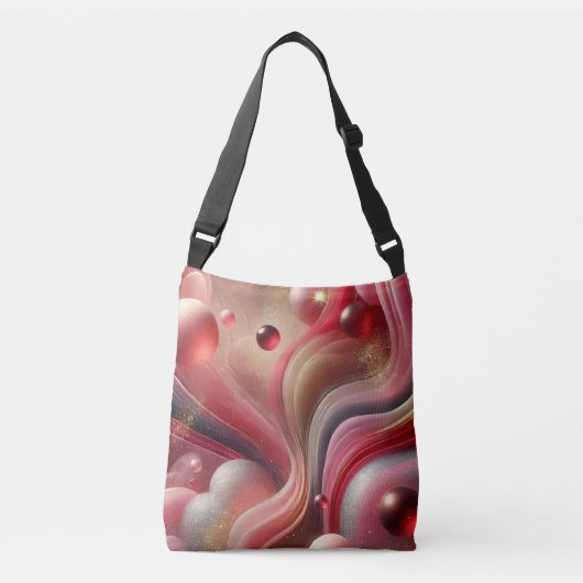 Trendy Crossbody Bag met Abstract Art Design Tas (Voorkant)