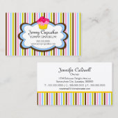 Trendy Cupcake Bakery Visitekaartje (Voorkant / Achterkant)