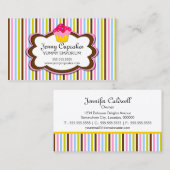 Trendy Cupcake Bakery Visitekaartje (Voorkant / Achterkant)