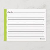 Trendy Cupcake Recipe Briefkaart (Achterkant)