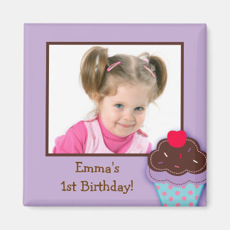 Trendy Cupcake Verjaardagsfeestje Favor Magneten