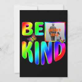 TRENDY CUSTOM BE VRIENDELIJK KLEURRIJKE REGENBOOG  KAART