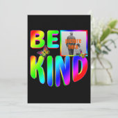 TRENDY CUSTOM BE VRIENDELIJK KLEURRIJKE REGENBOOG  KAART (Staand voorkant)