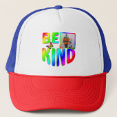 TRENDY CUSTOM BE VRIENDELIJK KLEURRIJKE REGENBOOG  TRUCKER PET (Voorkant)