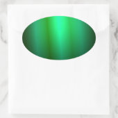 Trendy Custom Green Black Color Blank Sjabloon Ovale Sticker (Tas)