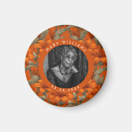 Trendy Custom Lilies Themed Beach Party Magneet