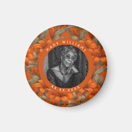 Trendy Custom Lilies Themed Beach Party Magneet (Voorkant)