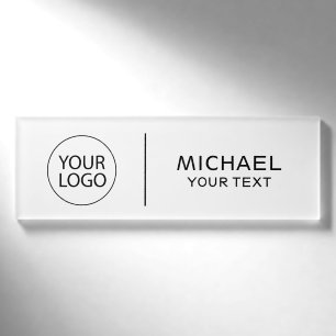 Trendy Custom Logo Medewerker Personeel Corporate Naambadge