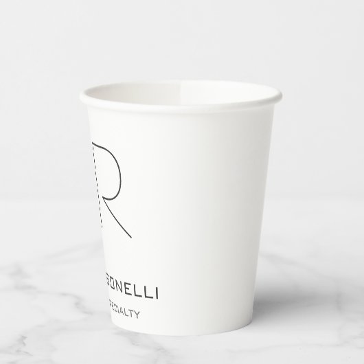 Trendy custom maakte modern minimalistisch papieren bekers (Links)