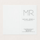 Trendy custom maakte modern minimalistisch visitekaartje (Buitenkant ongevouwen)