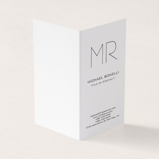 Trendy custom maakte modern minimalistisch visitekaartje (Buitenkant)