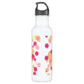 Trendy Custom Pink-Dot patroon Waterfles (Achterkant)