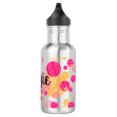 Trendy Custom Pink-Dot patroon Waterfles (Rechts)
