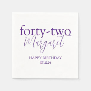 Trendy Custom Printed Birthday Party Napkins Servet
