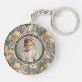 Trendy custom souvenir Floral Calla Lilies Sleutelhanger (Achterkant)