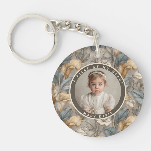 Trendy custom souvenir Floral Calla Lilies Sleutelhanger (Voorkant)