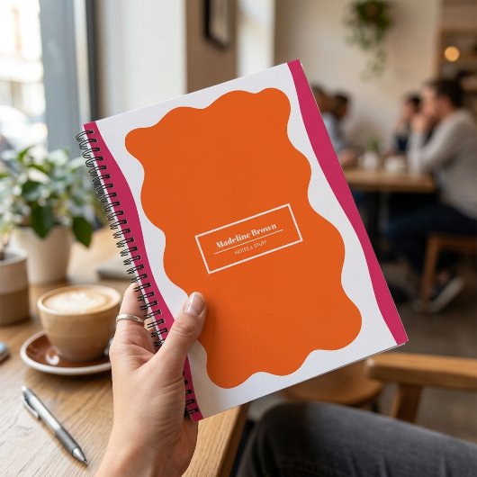 Trendy Cute Abstract Stijl Gepersonaliseerd Notitieboek