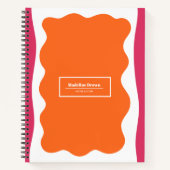 Trendy Cute Abstract Stijl Gepersonaliseerd Notitieboek (Voorkant)
