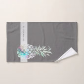 Trendy Cute  Ananas,Streep  -Persoonlijk  Bad Handdoek (Handdoek)